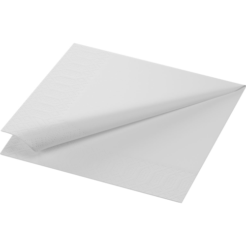 Serviette 1/4-Falz 1-lagig 33x33 cm Standard Duni Weiß 600 St.
