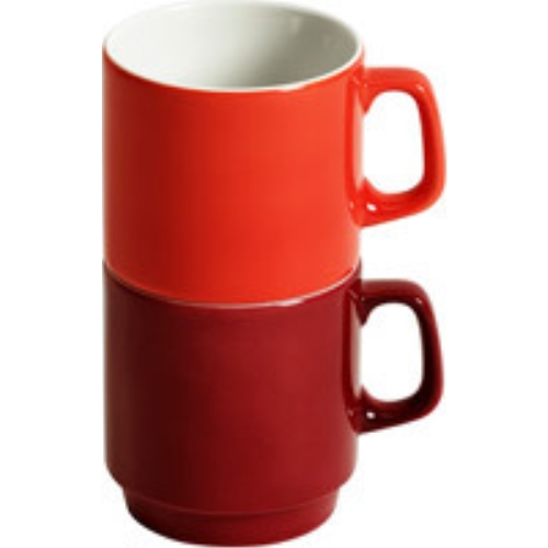 Mugg stapelbar – 22cl purpur Bauscher – 12 st