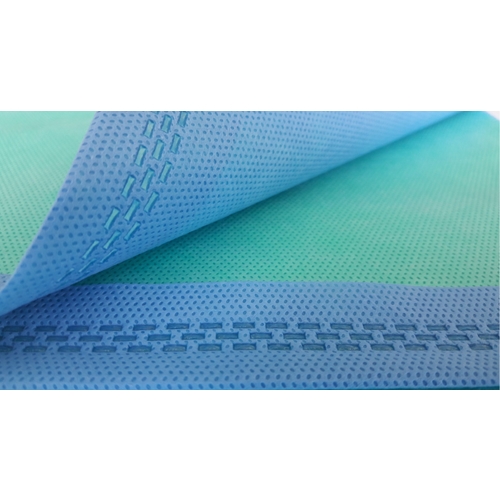 Einschlagtuch Sterisheet Bonded 4 - 75x75 cm blau/grün verschweißt - 40 St.
