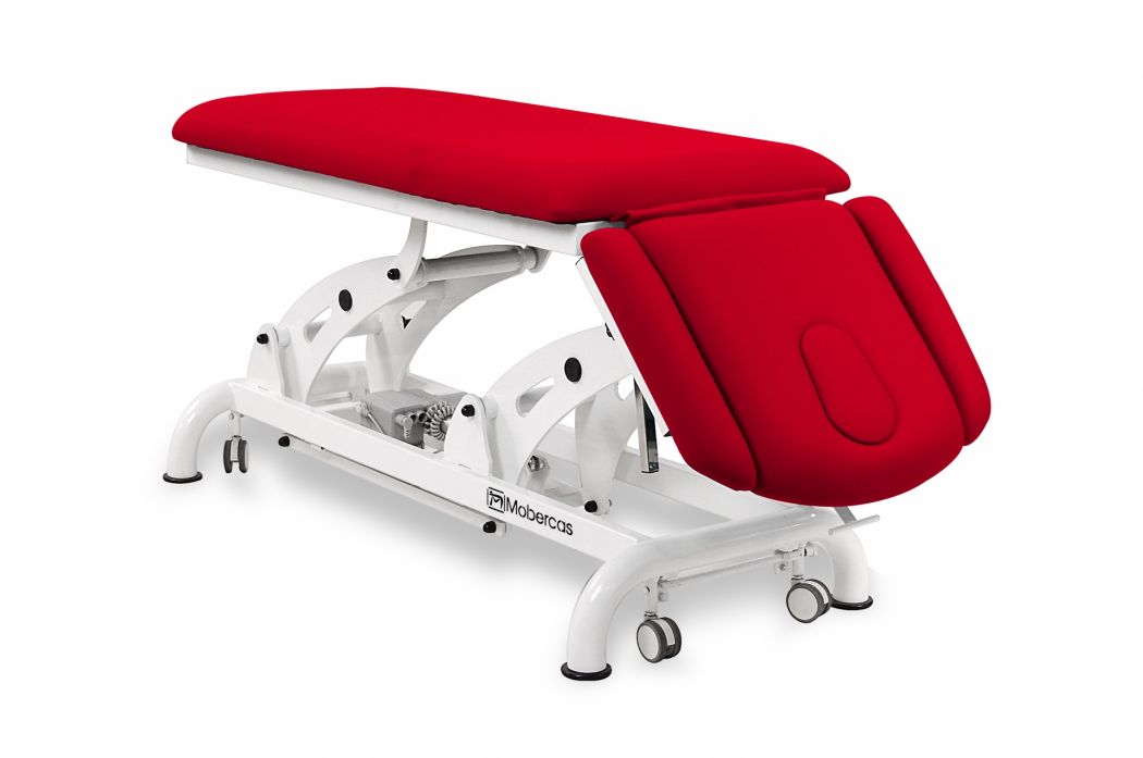 Elektrische Osteopathieliege - 2-teilig mit Armstützen und Rollen - TwinPillar - 185 x 62 cm