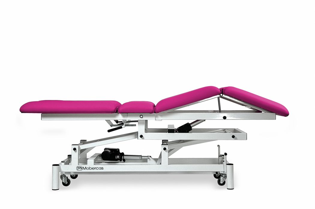 Elektrische Behandlungsliege 4-teilig mit Rollen 2 Motoren zentrale Knickfunktion