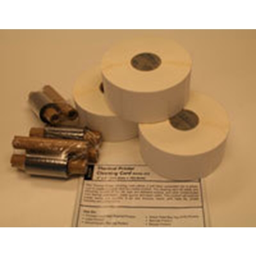 Etikett TTE till Zebra - 57x30mm inkl reng-kort 3rullar