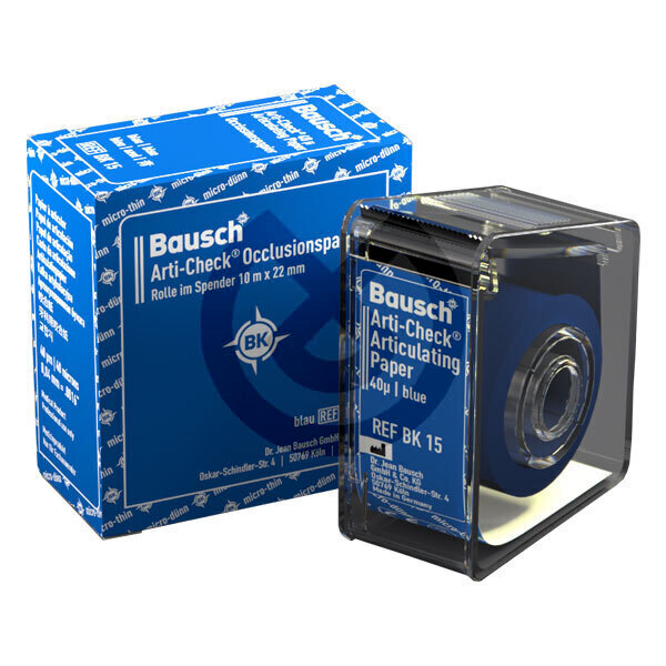 Artikulationspapir BK15, Blåt, 40 Mikron, 22 mm - BAUSCH