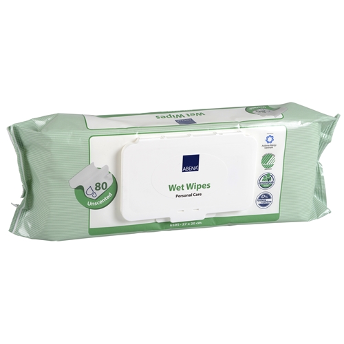 Chusteczki nawilżane z plastikową pokrywką - 20x27 cm bezzapachowe - 80 szt.