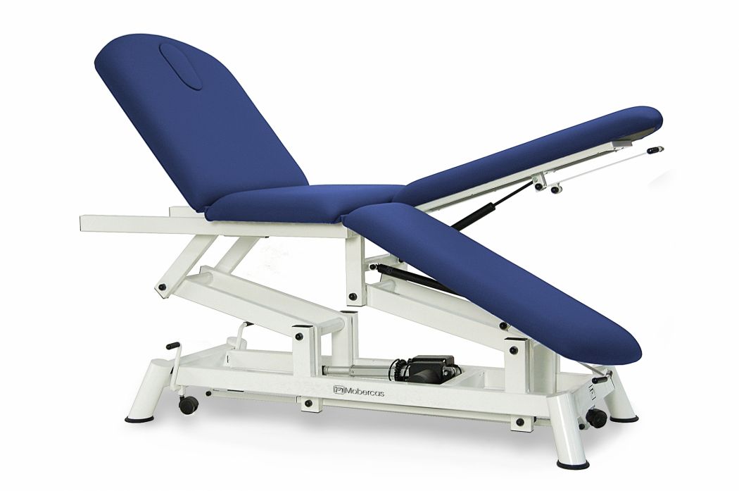 Elektrische Behandlungsliege - 3-teilig mit Rollen - Individuelle Beinstützen - 197 x 62 cm