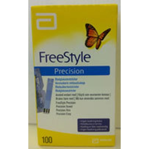 Teststrimmel til blodsukker - FreeStyle Precision 1x100 stk - 100 stk