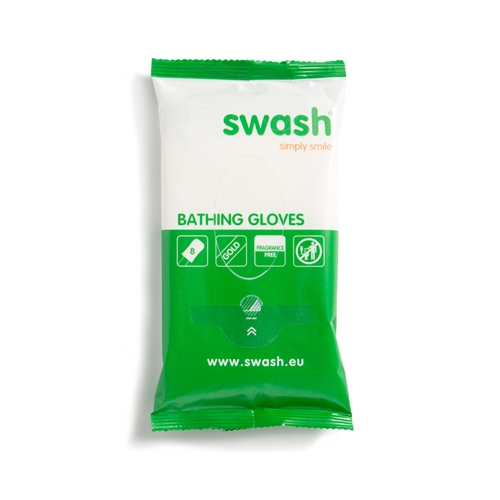 Vaskehandske Swash Gold Gloves - 22x14 cm uparfumeret 8 stk./pk. CE-mærket - 8 stk.