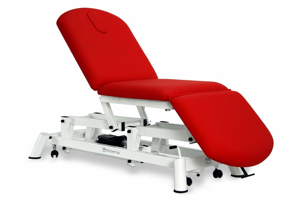 Elektrische Behandlungsliege 3-teilig mit Rollen - TwinPillar - 184 x 62 cm