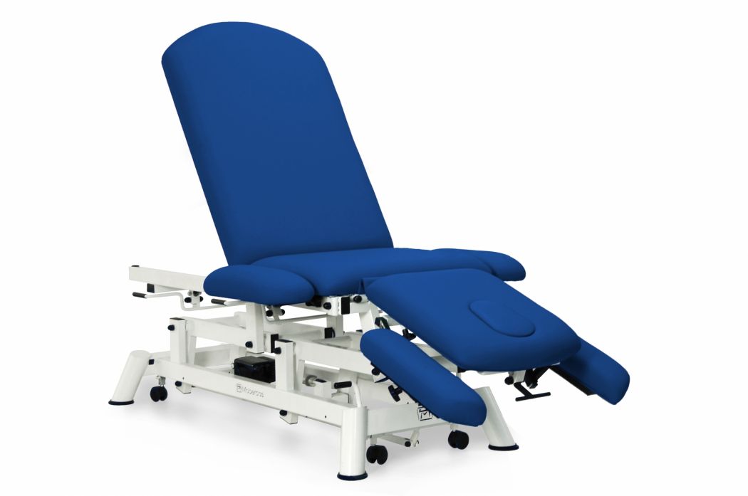 Elektryczna leżanka osteopatyczna 3-częściowa z kółkami i podnośnikiem TwinPillar - 190 x 62 cm