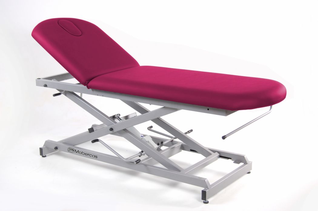 Elektrische Massageliege - 2-teilig - Papierrollenhalter - Scherenuntergestell - 190 x 62 cm