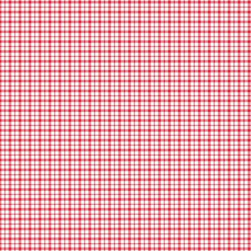 Dunisilk Papiertischdecke - 84x84cm rot kariert gefaltet - 20 St.