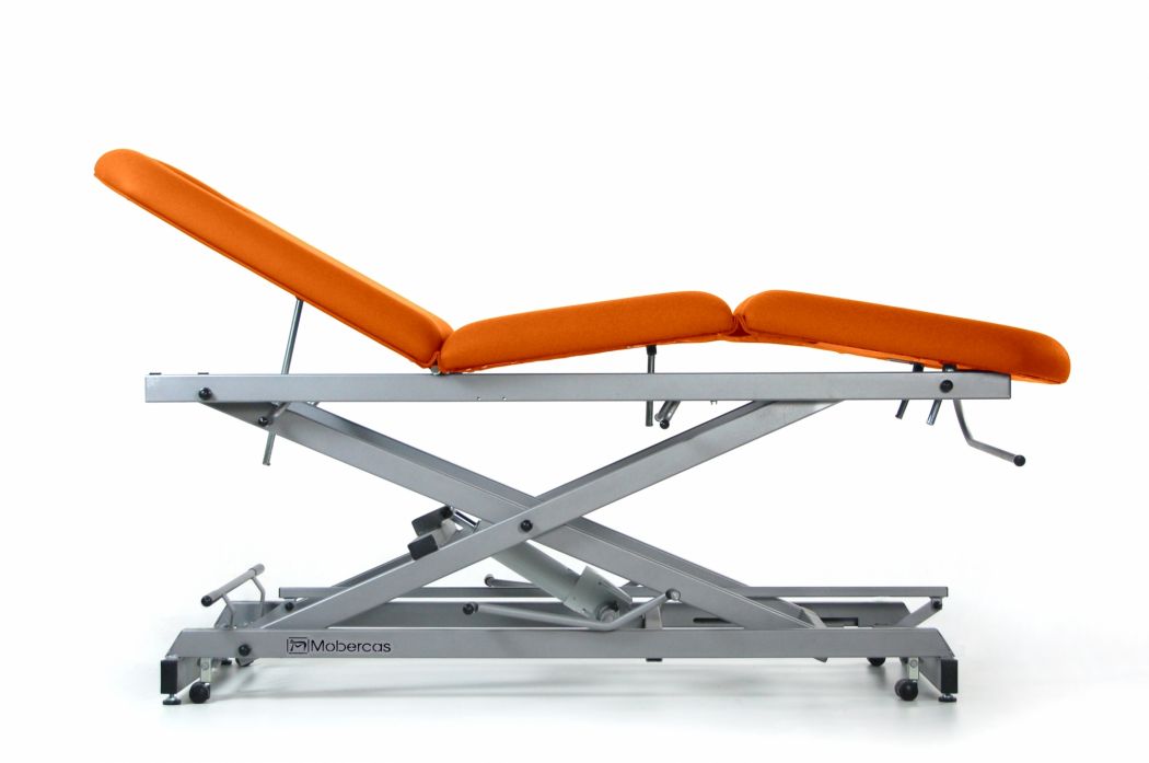 Hydrauliczny stół zabiegowy 3-częściowy z kołami podnośnik nożycowy z centralnym łamaniem - 189 x 62 cm