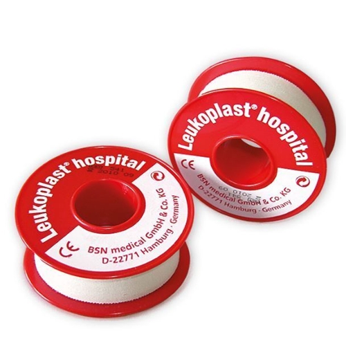 Leukoplast Hospital Gewebe-Heftpflaster - 2,5cmx9,2m weiß Latex - 12 St.