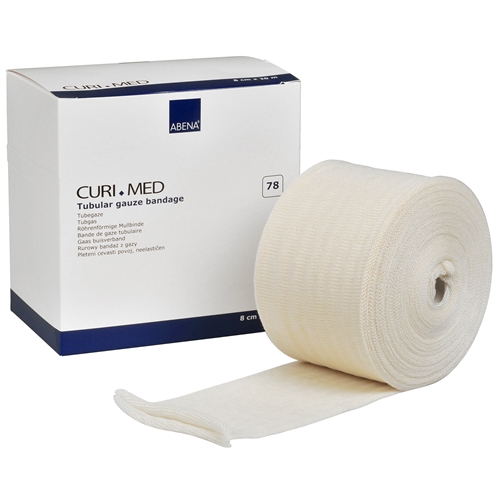 Tubgas Curi-Med - 8 cm x 20 m oblat gebogen