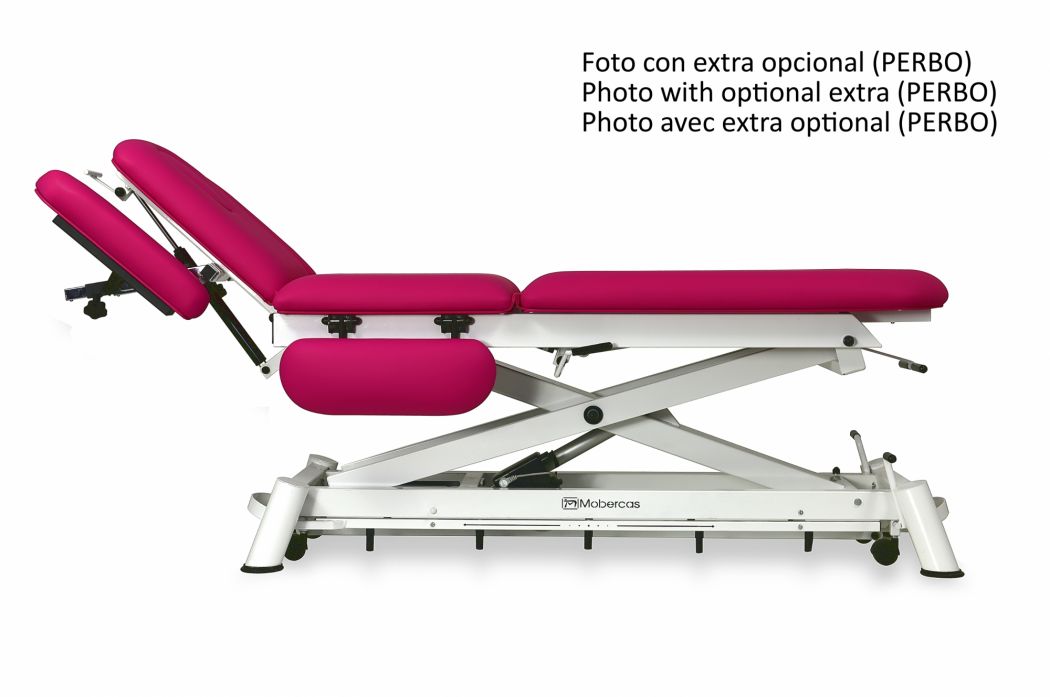 Elektrische Osteopathieliege - 3-teilig mit Rollen - zentrale Klappfunktion - 190 x 62 cm