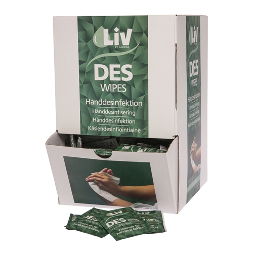 Handdesinfektion servett Liv 70% - 16x21cm 6ml styckförpackade - 250 st