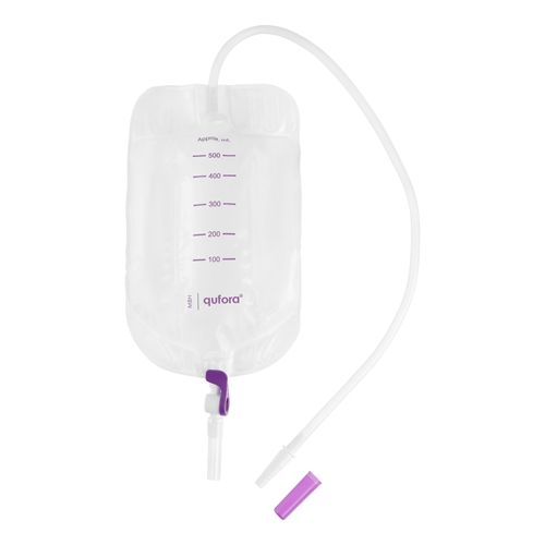 Tømbar urinpose Qufora - 0,5L 50cm Q-flow afklippelig - 10 stk