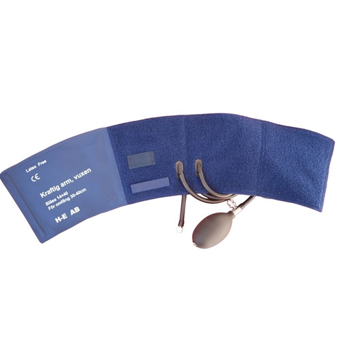 Blodtrycksmanschett utan manometer TPU pvcfri - 12x35cm 2-slangs m bollpump