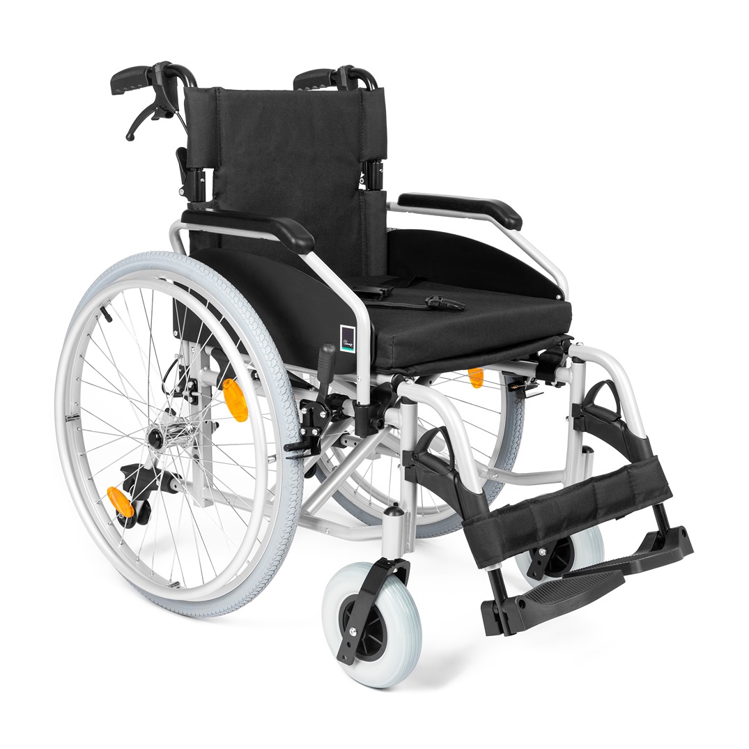 Hopfällbar rullstol i aluminium - Modern, lätt och praktisk modell T-101 - 43 cm