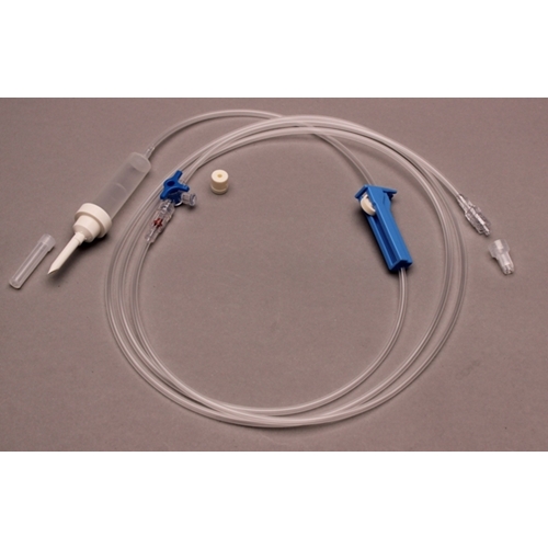 Infusionsaggregat utan luftning B86 GL – 190cm 3vkr BV Flowstop – 80 st