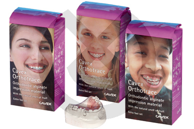 Orthotrace Alginat, extra-snabbt avtrycksmaterial, 500 g – CAVEX