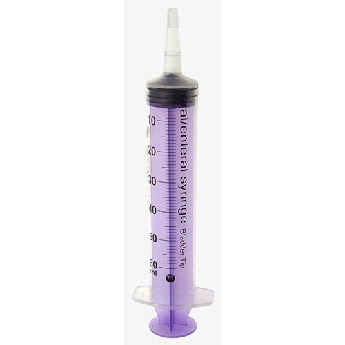 Steril engangs enteralsprøjte 60 ml med kateterkonus 55 stk.
