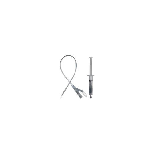 2-vejs kateter med AquaFlate sprøjte - 10ml ch20 40cm silikone Tie - 5 stk