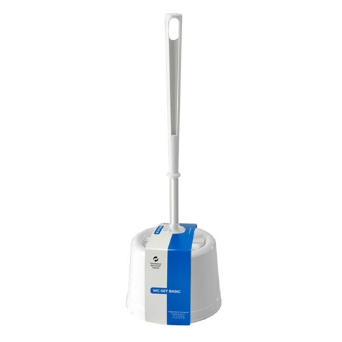 WC-Bürste mit Halter Basic - 38 cm weiß