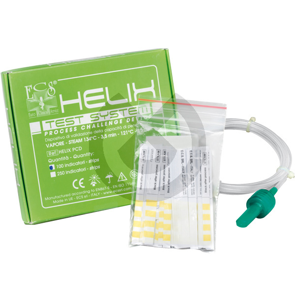Helix Test 100 Indikatorstrips + anordning (10 st.) – E.C.S