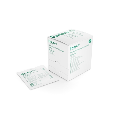 Rundtupfer Vlies 5-lagig Embra - Ø40 mm steril - 75 St.