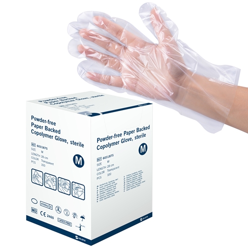 Handschuhe aus Kunststoff Selefa – Medium gepolstert steril – 100 Stück