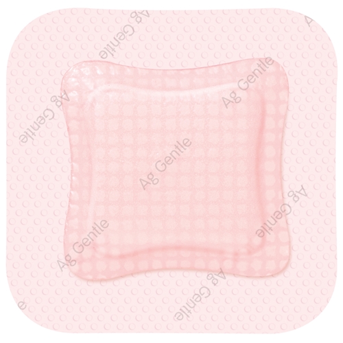 Schaumverband Silber Silikon Allevyn Ag Gentle B - 10x10cm Border - 10 St
