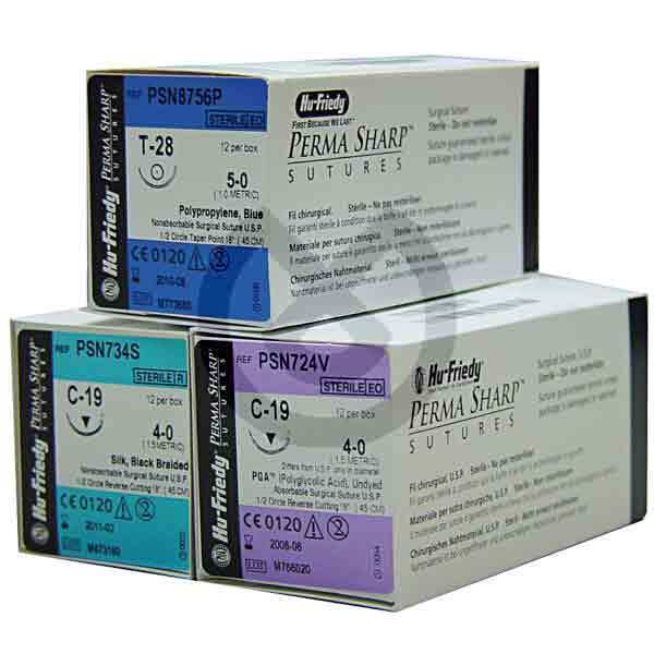 PGA-Absorberbarer Nahtmaterial Hu-Friedy - Resorbable Pga Suture (392V) 4-0 Needle 3/8 Circle 18Mm