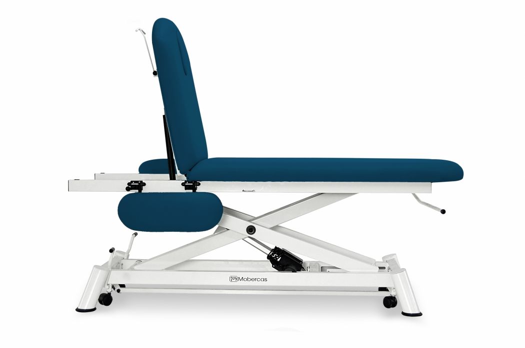 Elektrische Behandlungsliege - 2-teilig mit Rollen - Armlehnen - Scherenuntergestell - 190 x 62 cm