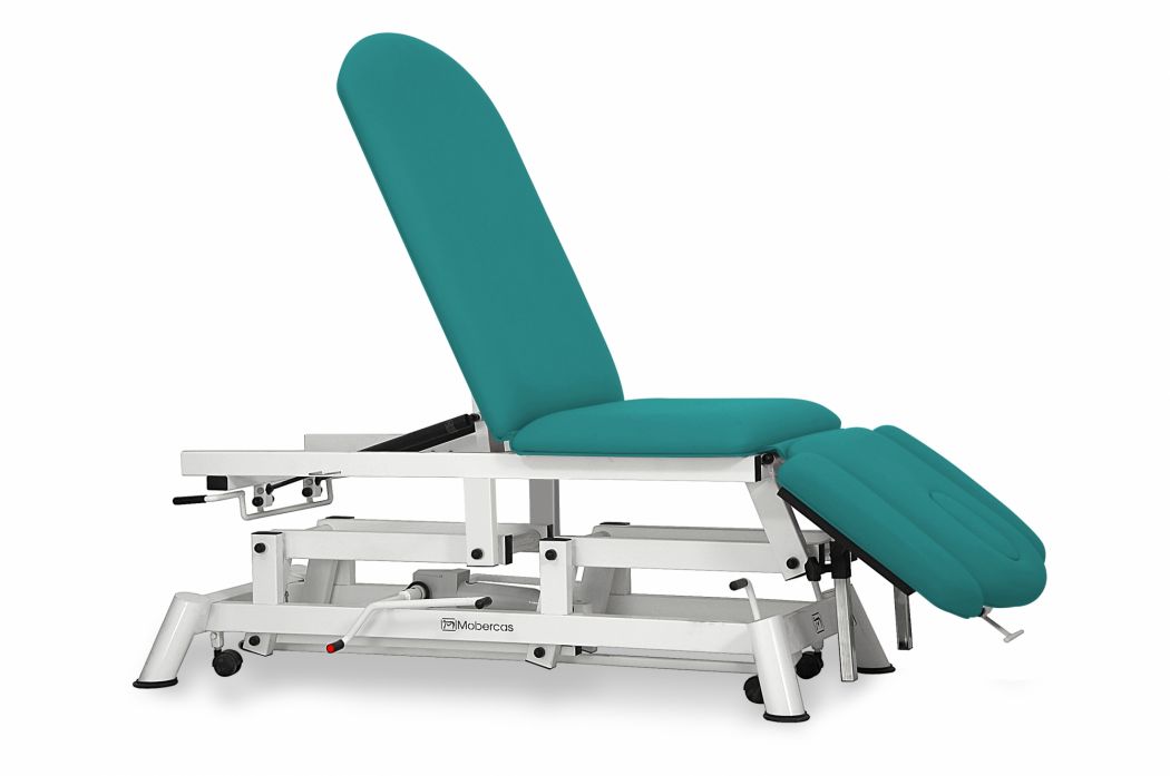 Hydrauliczny stół do osteopatii 3-częściowy z kółkami - 190 x 62 cm