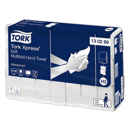 Pappershandduk 2-L kedjeviktH2 - Tork Advanced Mjuk 21,3x24cm - 3780 st