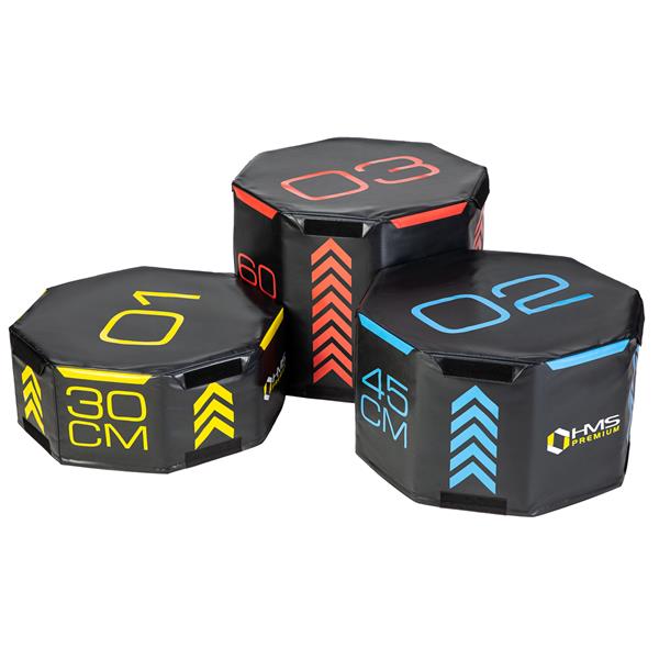 Plyobox - zestaw miękkich skrzyń plyometrycznych - ośmiokąt - Premium - PYOBS01
