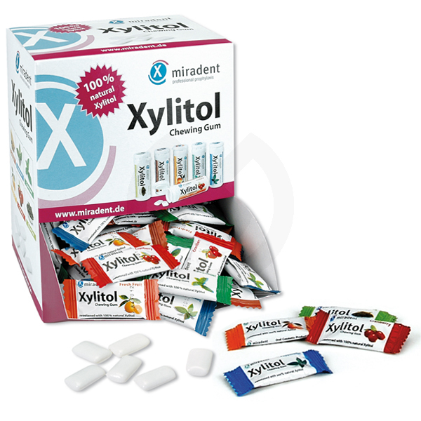 Miradent Xylitol Tuggummi, 3 smaker, 200 påsar x 2 st. – HAGER & WERKEN