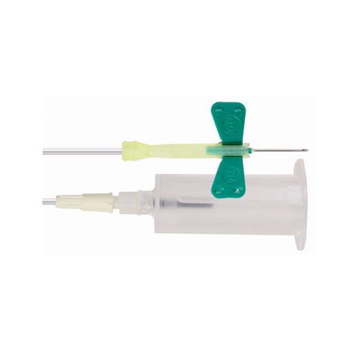 Venprovset BD Safety-Lok – 0,8x19mm 18cm grön m hållare – 25 st