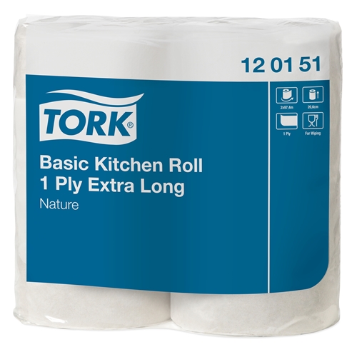Hushållspapper 1-L - Tork Basic 97,4m 0,444kg - 2 st