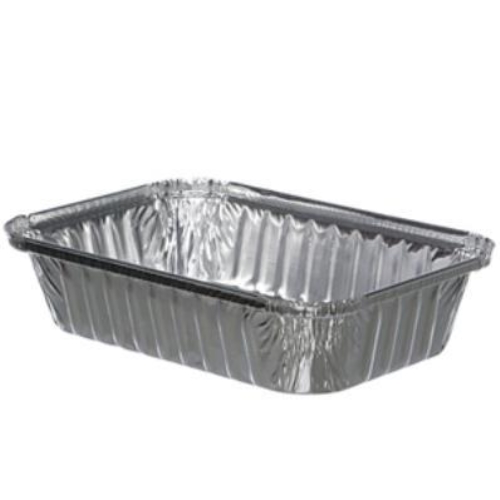 Container aluminium rectangular - 850ml 210x140x40mm - 1000 pcs