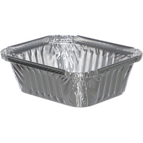 Container aluminium rectangular - 450ml 145x120x40mm - 1000 pcs