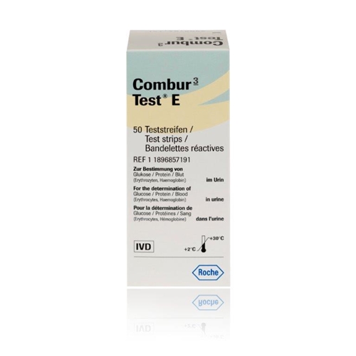 Combur-3 Test E -virtsatestiliuska - glu pro ery/hB - 50 kpl