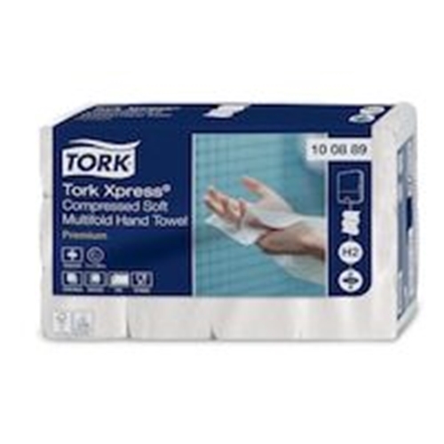 Ręcznik papierowy Tork Premium kompr H2 - 21x26cm 2-warstwowy Multifold - 2700 szt.