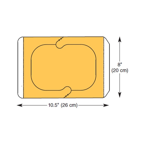Incisionsduk loban antimikrobell – 22x26cm m ram för bråck – 50 st