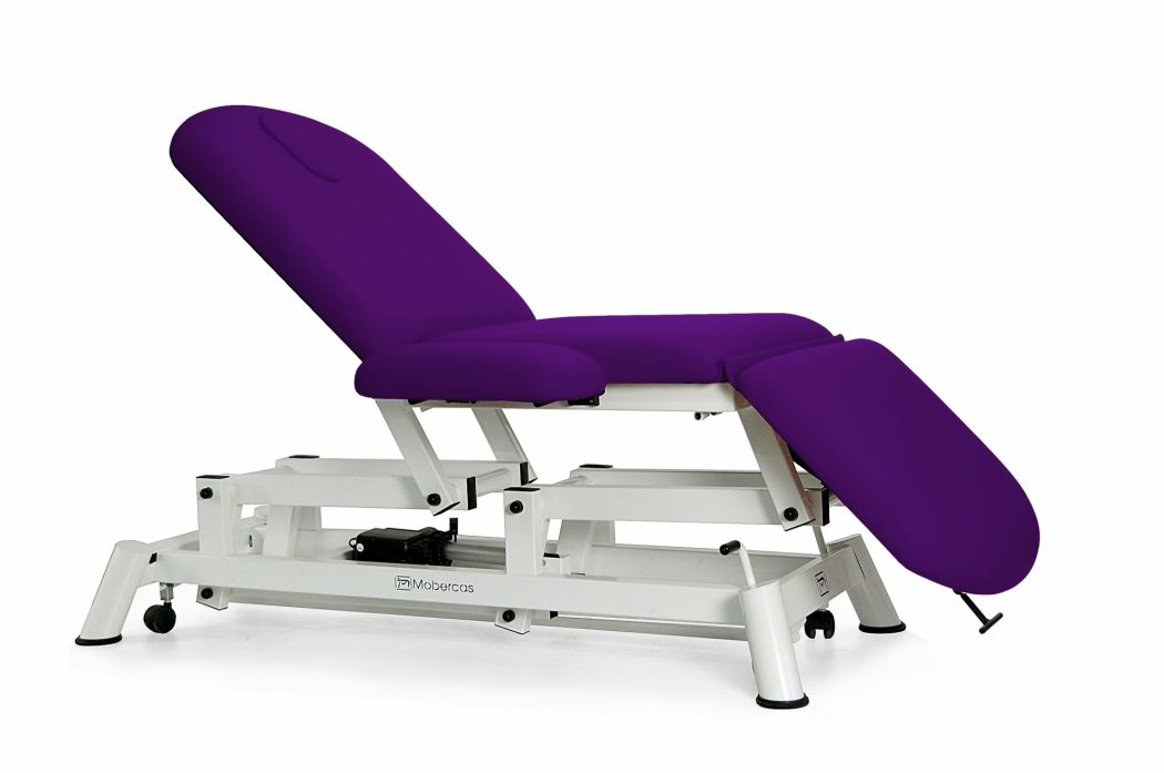 Elektrische Behandlungsliege 3-teilig mit Rollen und Armlehnen - 184 x 62 cm
