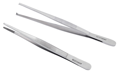 Chirurgische Pinzette - BESTDENT - Fine Surgery Tweezers No Teeth Bestdent