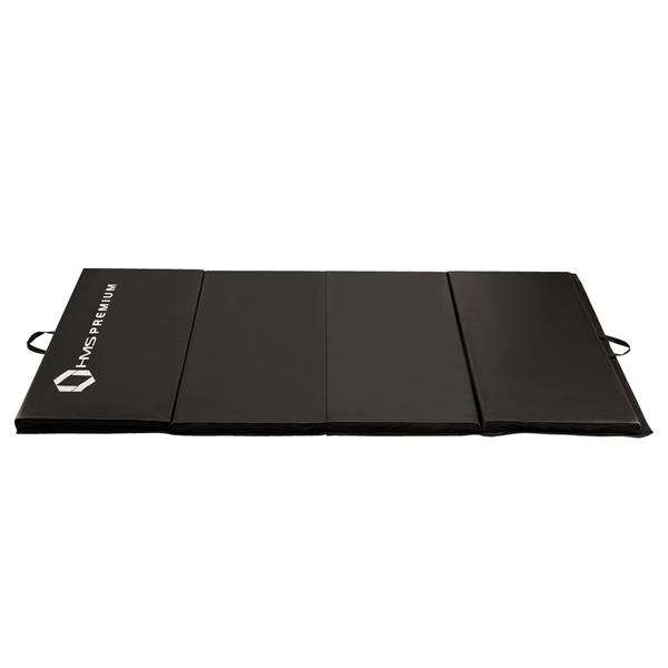 Gymnastikmåtte - 240 x 120 cm - Premium - sort