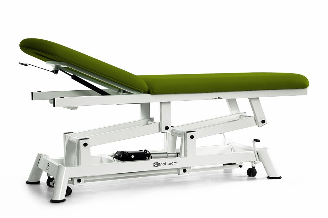 Elektrische Liege 2-teilig mit Rollen TwinPillar-Hubsystem 1 Motor - 190 x 62 cm