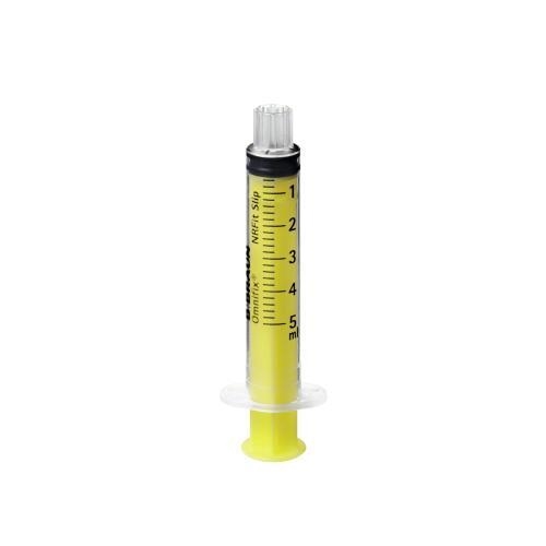 Sprøjte 3-komponent Omnifix NRFit - 5 ml grad 0,2 ml slip - 100 stk